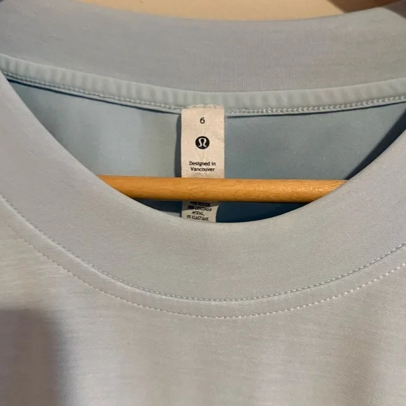 Lululemon Powder Blue Perfectly Oversized Softstreme Crew - Picture 3 of 5